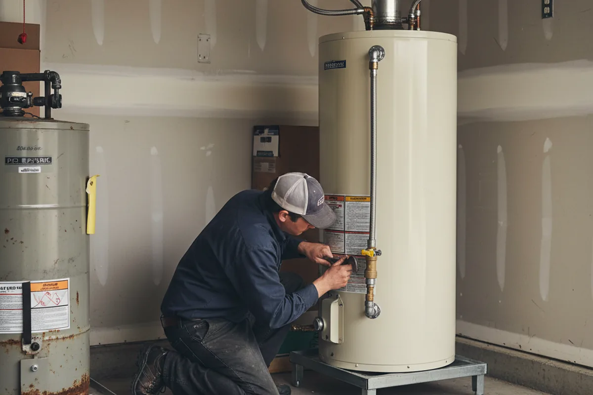 Water heater and shutoff valve replacement in Nora Springs